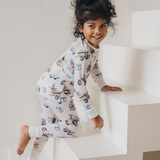 Kinder PJ Set Playtime Blau