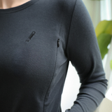 T-Shirt allaitement manches longues noir