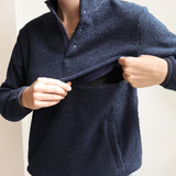 Amme-fleece marineblå