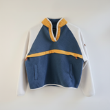 Fleece til amning Retro Blue