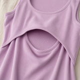 Tropez Ribbed. Amme-kjole lilla