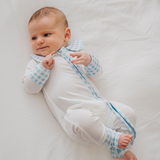 ZIPSTER™ Krave i ren blå gingham