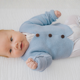 Pure Blue Button Up Cardigan