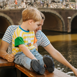 Barn iført Miffy i Bloom-stribet ringer-T-shirt til børn
