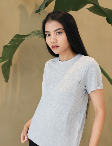 Breastfeeding T-Shirt Grey Heather
