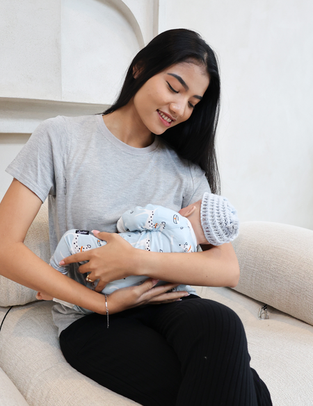 Breastfeeding T-Shirt Grey Heather