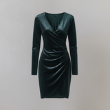 Paris amme-kjole i fløjl, sort