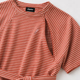 Barcelona T-shirtklänning för amning Rusty Striped