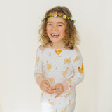 PJ for børn Ribbed. Chuck