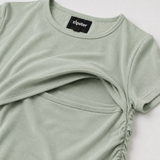 Ruffad amningströja Sage Green
