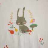 Grande couverture en mousseline Bunny