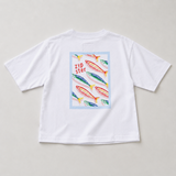 Oversized T-shirt til børn Hvid Sardiner