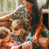 William Morris Zipster. Strawberry Thief Marineblå