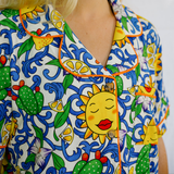 Pyjamas-sæt til damer Siciliansk sommer