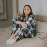 Pyjamas-sæt til damer Green Tartan