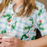 Pyjamas-set för damer Den mycket hungriga larven™ Rutigt