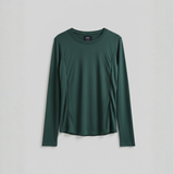 Amme-T-shirt med lange ærmer Skovgrøn