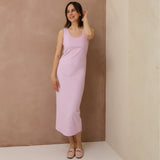 Tropez Ribbed. Amme-kjole lilla