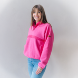 Fleece til amning Retro Pink