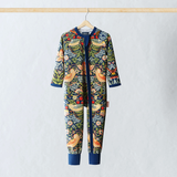 William Morris Zipster. Strawberry Thief Marineblå