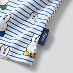Miffy x Zipster vævet mærke på børnenes Miffy Peek-a-Boo Blue bambus-pyjamasæt