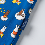 Miffy x Zipster vævet mærke på børnenes Miffy Starry Sleep-pyjamasæt i bambus