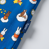 Miffy x Zipster vævet mærke på børnenes Miffy Starry Sleep-pyjamasæt i bambus