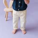 Skaterjeans i denim Ecru