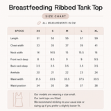 Breastfeeding Ribbed Canotta Nero