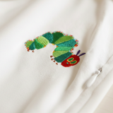 Amnings-T-shirt Den mycket hungriga larven™ Broderad