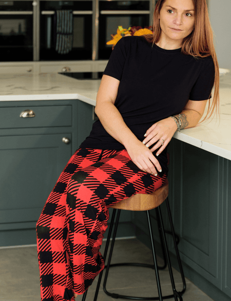 Plaid Women's Bamboo Pyjama Bottoms - Zipster